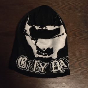 Grey day ski mask beanie